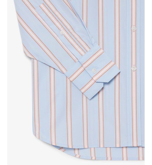 LACOSTE「オーバーサイズストライプポプリンシャツ」|シャツ・ブラウス|