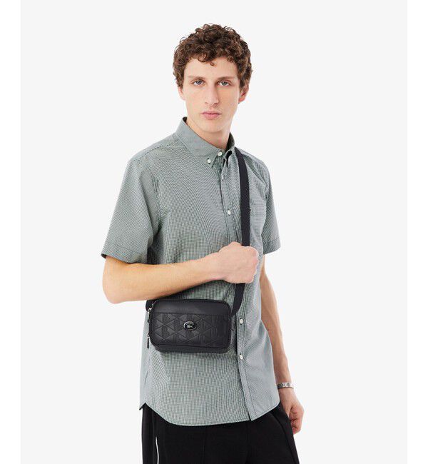 LACOSTE「モノグラム コンビネーションレポーターバッグ」|ショルダー・メッセンジャー|