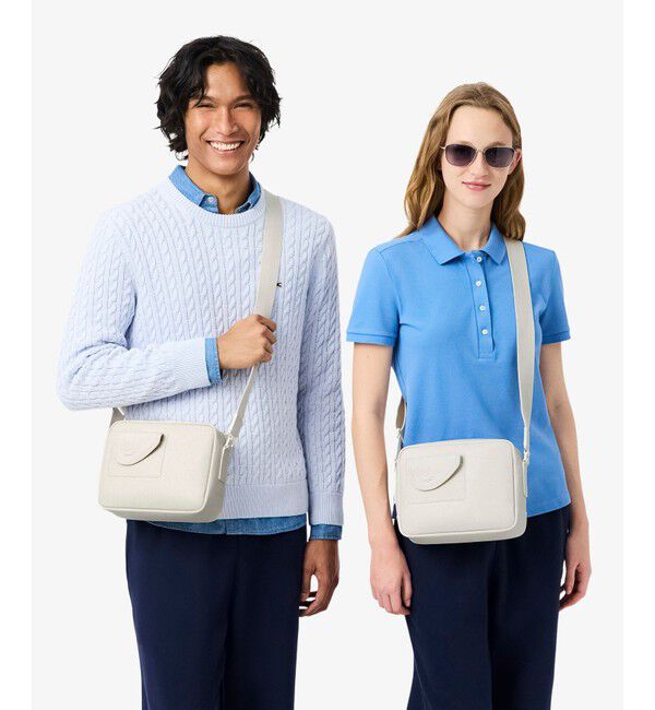LACOSTE「クラブ ラコステ グレインレザー コンパクトショルダーバッグ」|ショルダー・メッセンジャー|