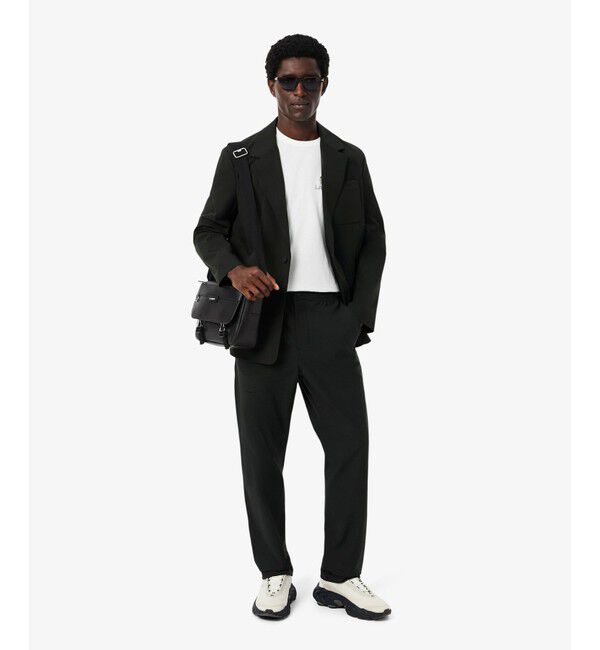 LACOSTE「オシアン レザーフラップ ショルダーバッグ」|ショルダー・メッセンジャー|