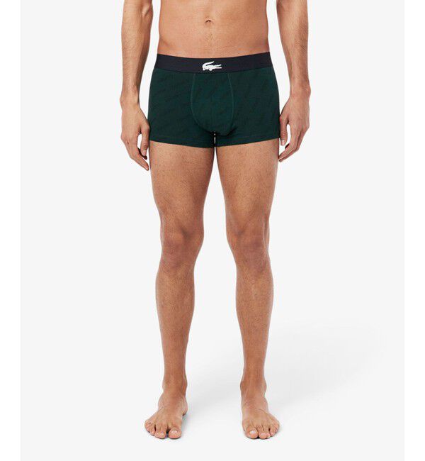 LACOSTE「プリントコットントランクショーツ」|インナー|