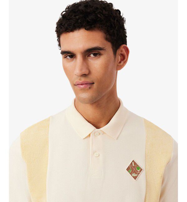 LACOSTE「サイドパネルパイル地切り替えゴルフポロシャツ」|ポロシャツ|