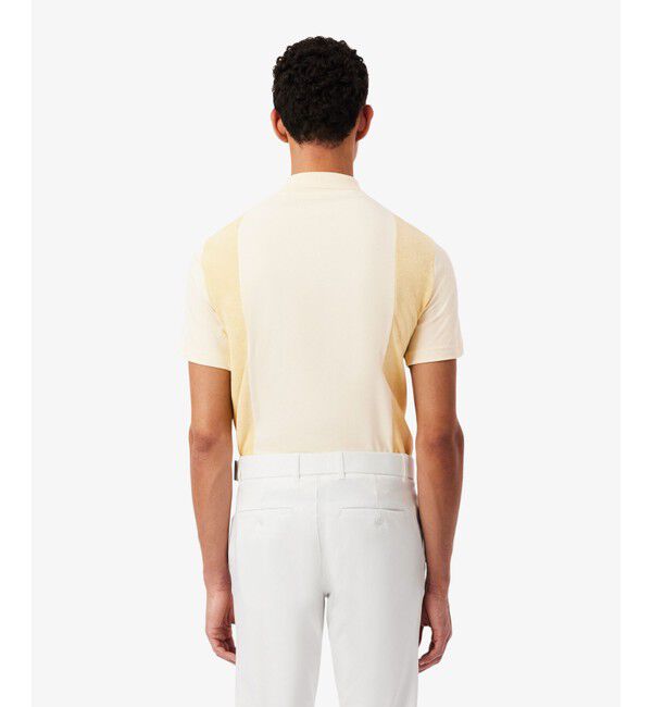 LACOSTE「サイドパネルパイル地切り替えゴルフポロシャツ」|ポロシャツ|