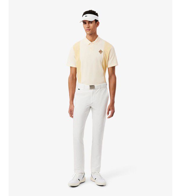 LACOSTE「サイドパネルパイル地切り替えゴルフポロシャツ」|ポロシャツ|