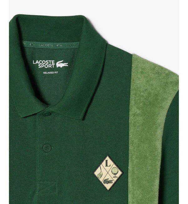 LACOSTE「サイドパネルパイル地切り替えゴルフポロシャツ」|ポロシャツ|
