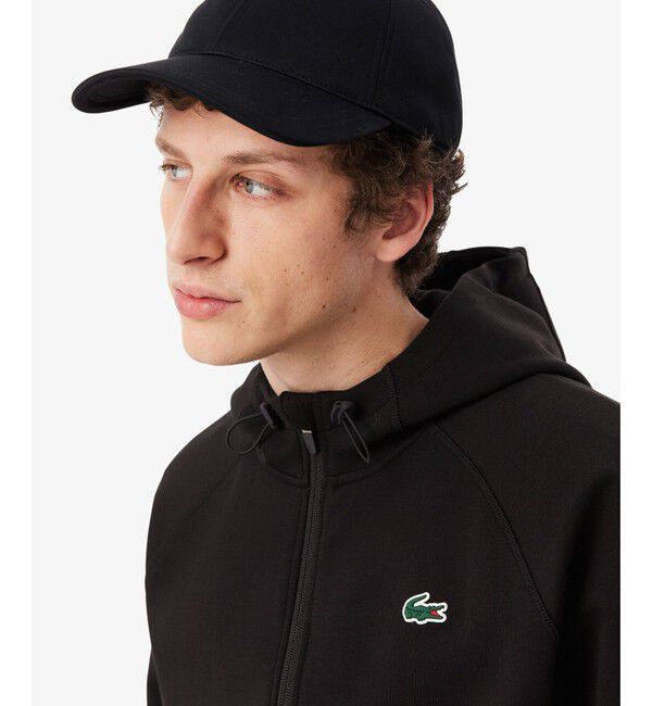 LACOSTE「ダブルフェイススウェットジップフーディー」|パーカー|