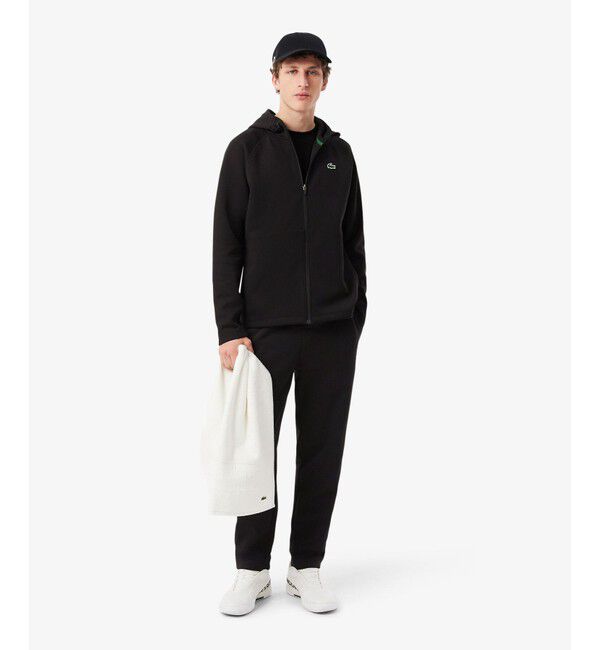 LACOSTE「ダブルフェイススウェットジップフーディー」|パーカー|