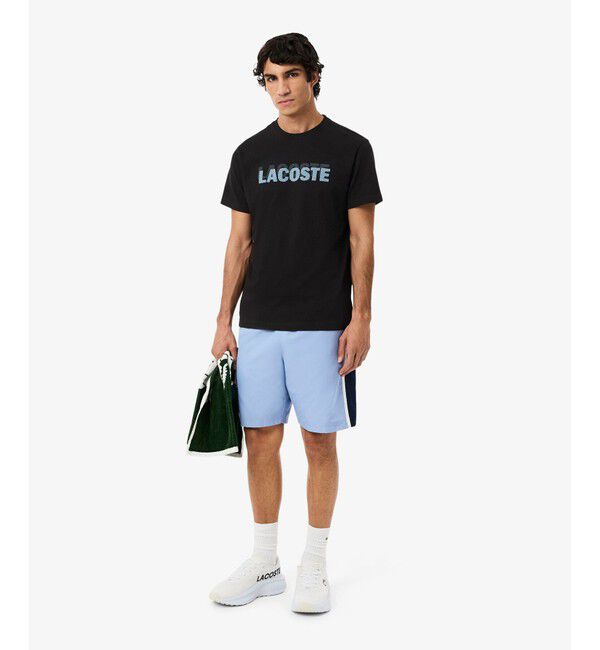 LACOSTE「ブランドネームロゴプリントウルトラドライTシャツ」|Tシャツ・カットソー|