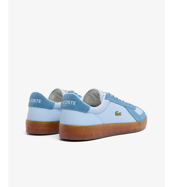 LACOSTE「メンズ BASESHOT PRO 126 1 SMA レザー スエード切り替え ローカットスニーカー」|スニーカー|