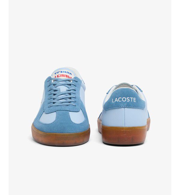 LACOSTE「メンズ BASESHOT PRO 126 1 SMA レザー スエード切り替え ローカットスニーカー」|スニーカー|