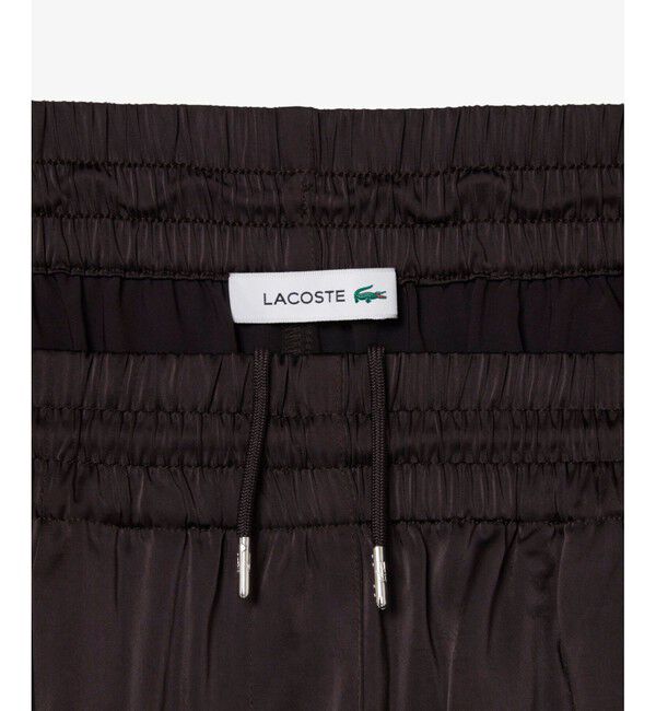 LACOSTE「オーバーサイズイージーサテンパンツ」|サルエル|