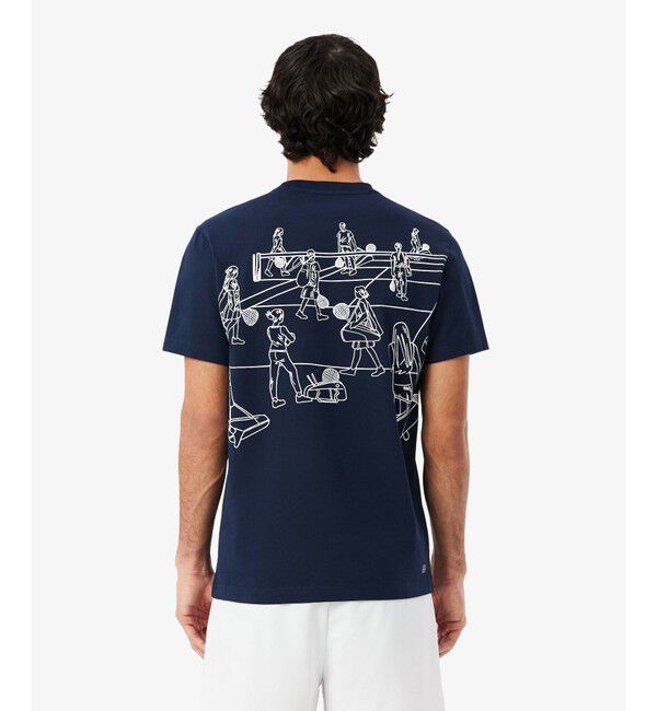 LACOSTE「ウルトラドライバックプリントテニスTシャツ」|Tシャツ・カットソー|