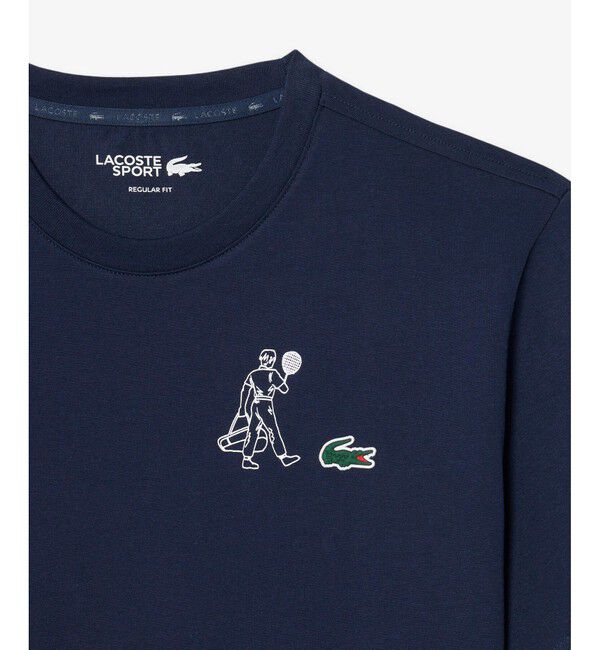 LACOSTE「ウルトラドライバックプリントテニスTシャツ」|Tシャツ・カットソー|