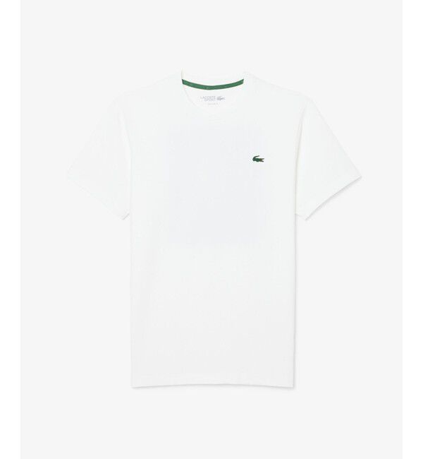 LACOSTE「ボールバスケットバックプリントウルトラドライTシャツ」|Tシャツ・カットソー|ホワイト
