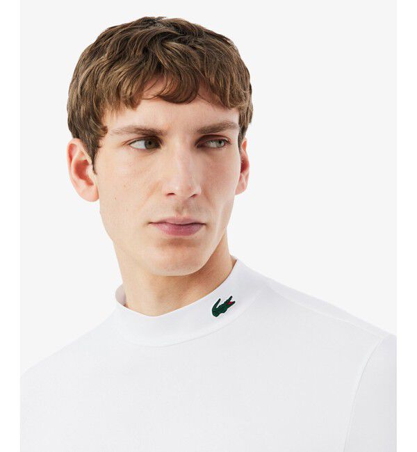 LACOSTE「ウルトラドライモックネックTシャツ」|Tシャツ・カットソー|