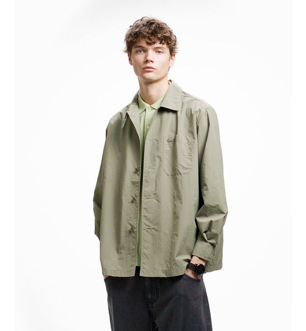 LACOSTE「ナイロンリップシャツジャケット」|シャツ・ブラウス|
