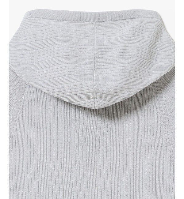 LACOSTE「ランダムピッチリブ ニットジップフーディー」|ニット・セーター|