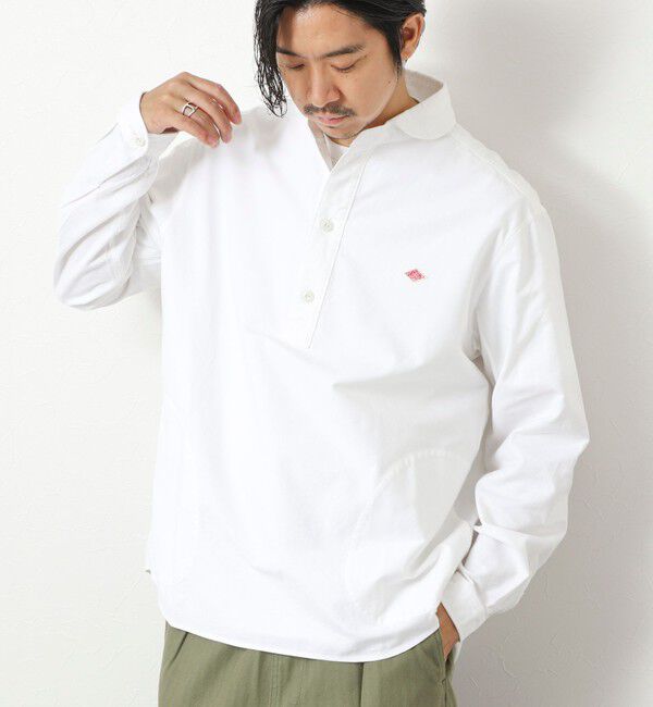 NOLLEY'S goodman「【DANTON/ダントン】DT-B0282 SOX ROUND COLLAR SHIRT 25AW」|シャツ・ブラウス|ホワイト