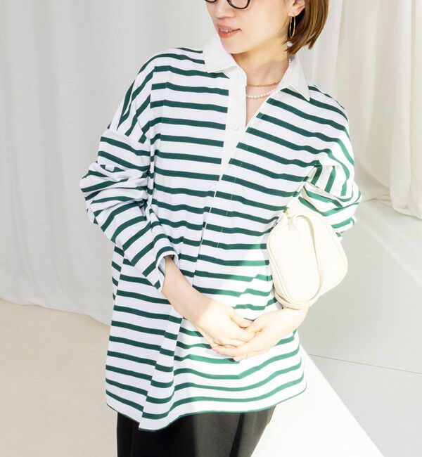 Rie Miller「ウォッシャブルBIGシルエットラガーシャツ」|Tシャツ・カットソー|