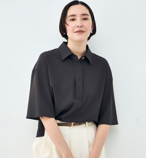 NOLLEY'S「《セットアップ対応》ウォッシャブルイージーツイルシャツ」|シャツ・ブラウス|