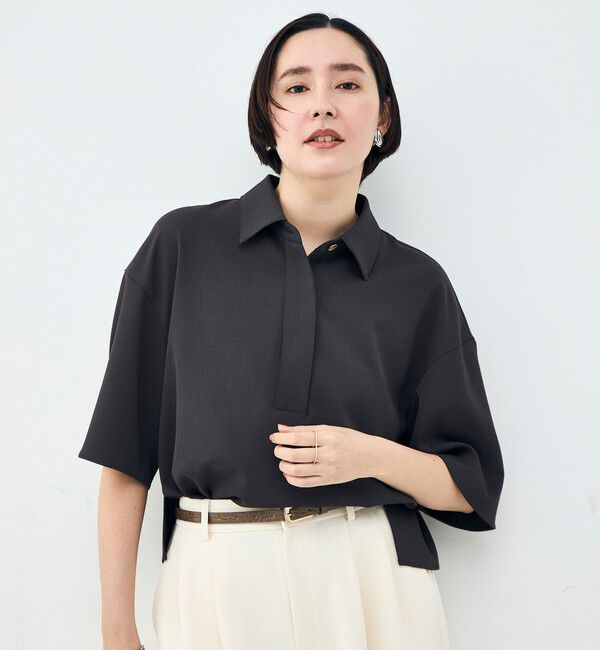 NOLLEY'S「《セットアップ対応》ウォッシャブルイージーツイルシャツ」|シャツ・ブラウス|