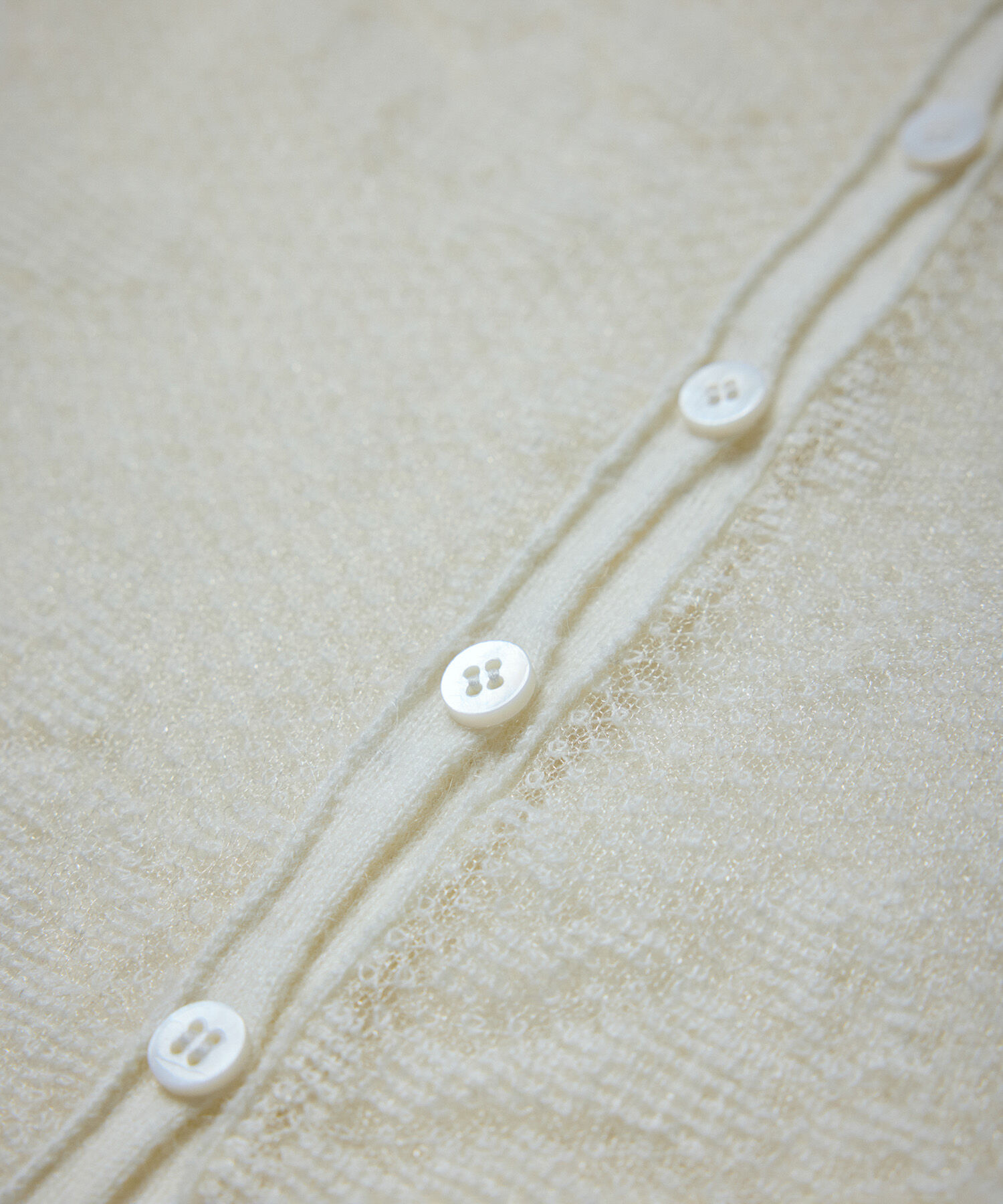 SALON adam et rope'「モヘヤレース衿付きカーディガン」|カーディガン|