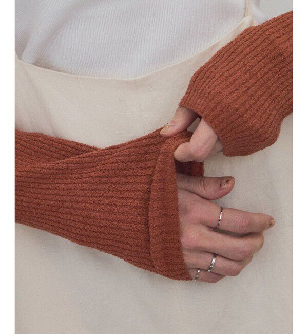 SALON adam et rope'「【WEB限定】ループヤーンリブショートカーディガン/ボレロ［セットアップ対応］」|カーディガン|