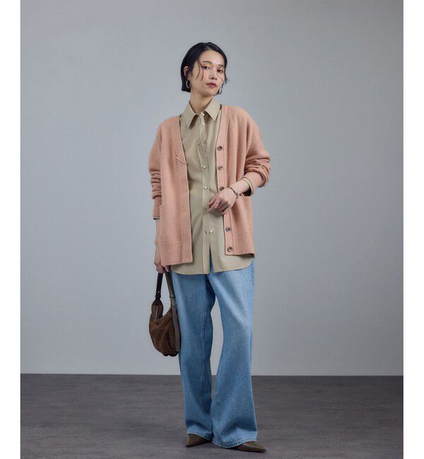 SALON adam et rope'「Starry sky Knit スパンコールVネックカーディガン」|カーディガン|