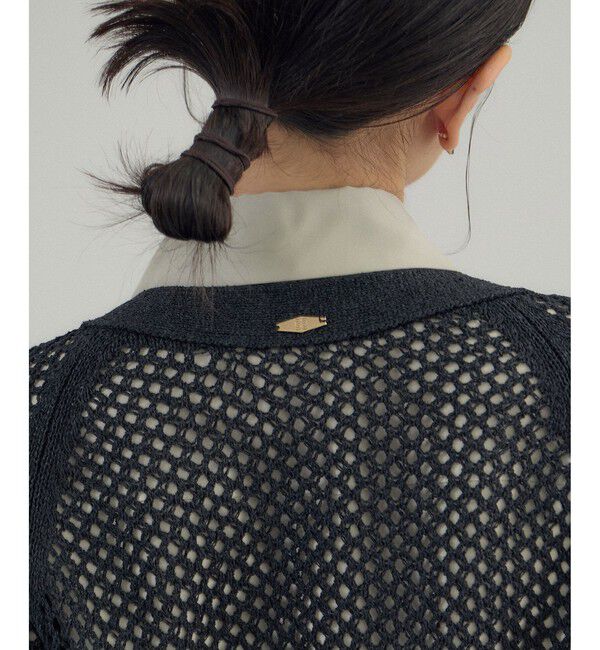 SALON adam et rope'「ペーパーヤーンメッシュカーディガン」|カーディガン|