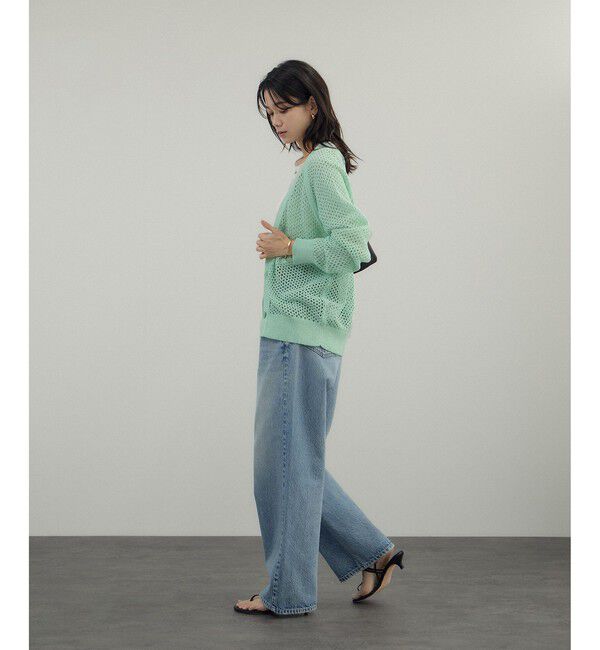 SALON adam et rope'「ペーパーヤーンメッシュカーディガン」|カーディガン|