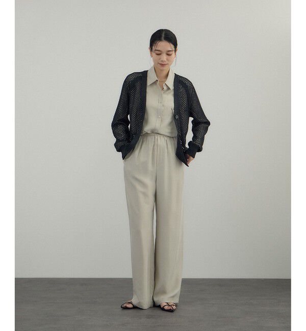 SALON adam et rope'「ペーパーヤーンメッシュカーディガン」|カーディガン|