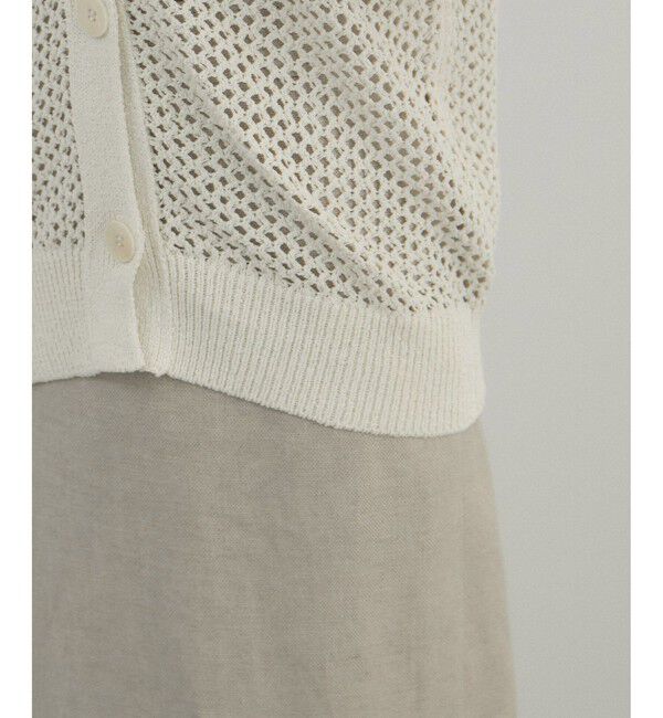 SALON adam et rope'「ペーパーヤーンメッシュカーディガン」|カーディガン|