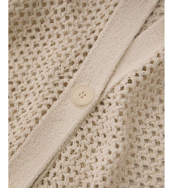 SALON adam et rope'「ペーパーヤーンメッシュカーディガン」|カーディガン|