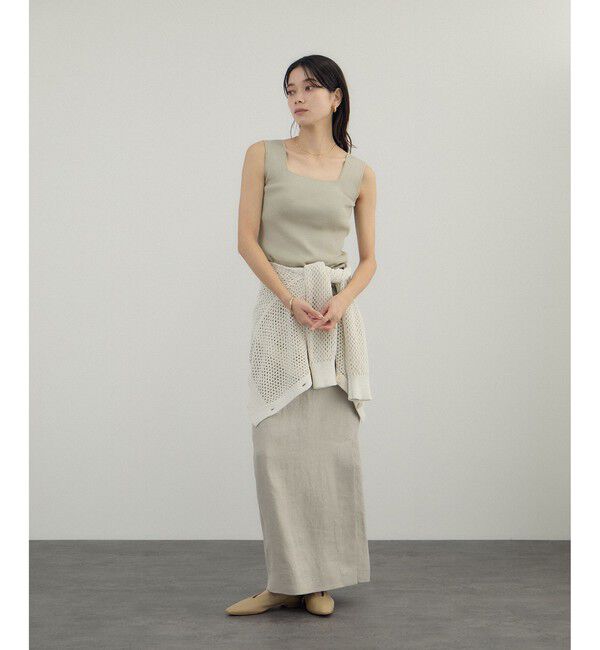 SALON adam et rope'「ペーパーヤーンメッシュカーディガン」|カーディガン|