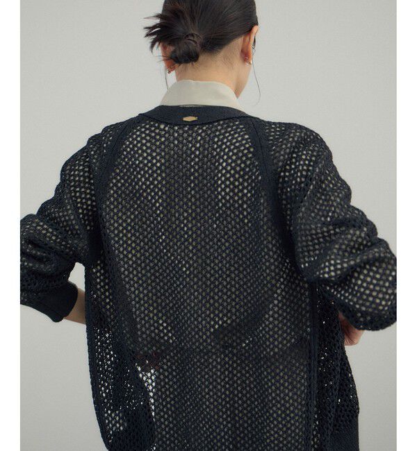 SALON adam et rope'「ペーパーヤーンメッシュカーディガン」|カーディガン|