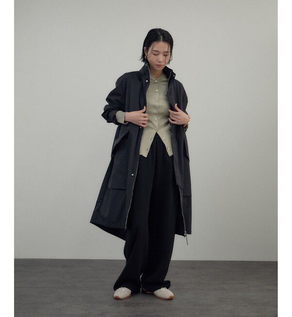 SALON adam et rope'「シルクリブVネックカーディガン」|カーディガン|