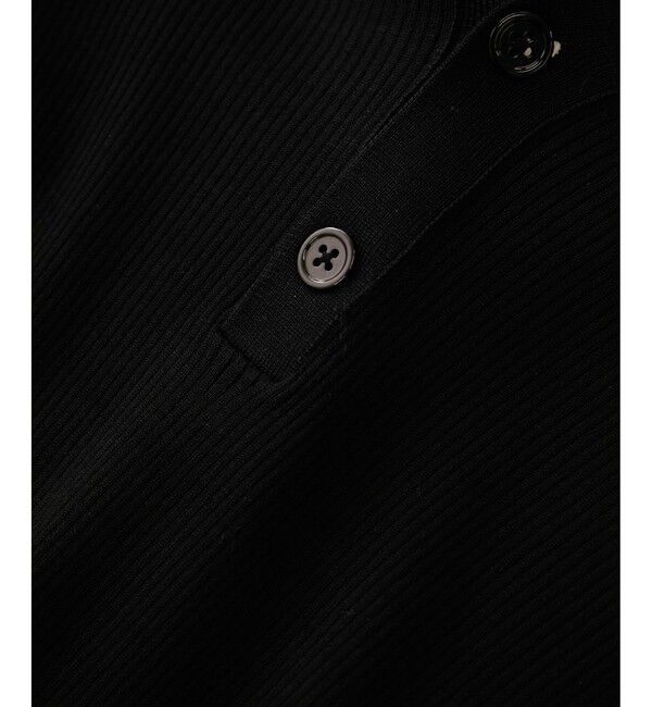 SALON adam et rope'「シルクリブVネックカーディガン」|カーディガン|