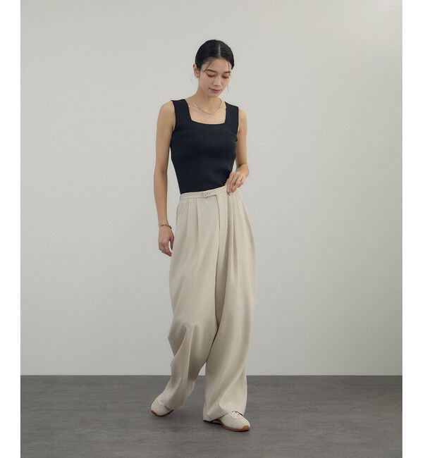 SALON adam et rope'「シルクリブタンクトップ」|タンクトップ|