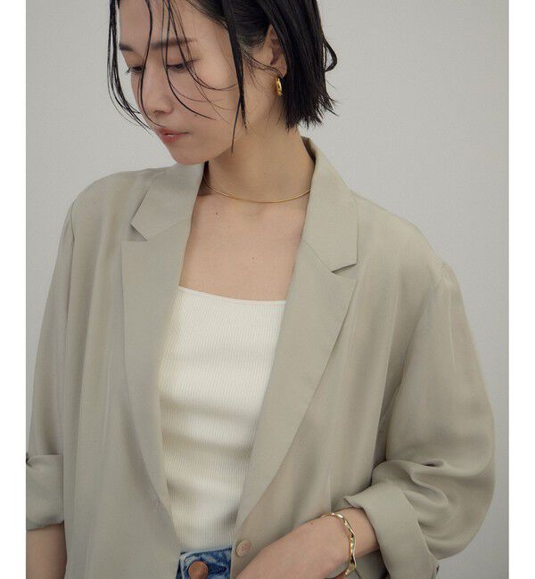 SALON adam et rope'「シルクリブタンクトップ」|タンクトップ|