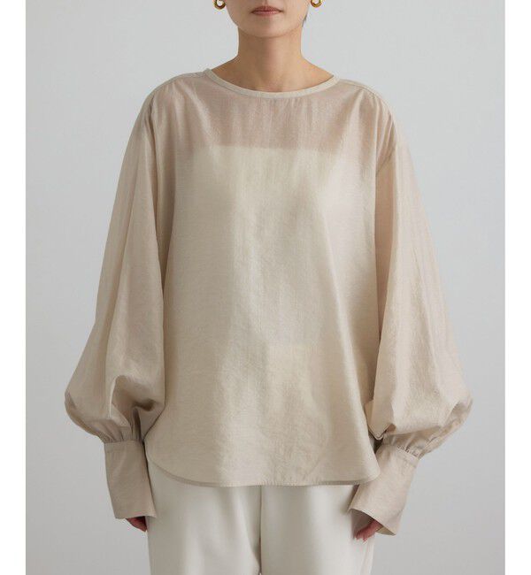 SALON adam et rope'「【WEB限定】シルクMIXルチアブラウス」|シャツ・ブラウス|