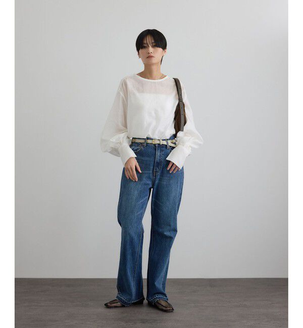 SALON adam et rope'「【WEB限定】シルクMIXルチアブラウス」|シャツ・ブラウス|