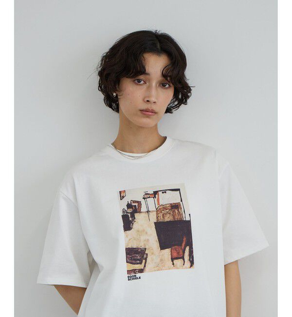 SALON adam et rope'「【Egon Schiele for SALON】アートプリントTシャツ」|Tシャツ・カットソー|
