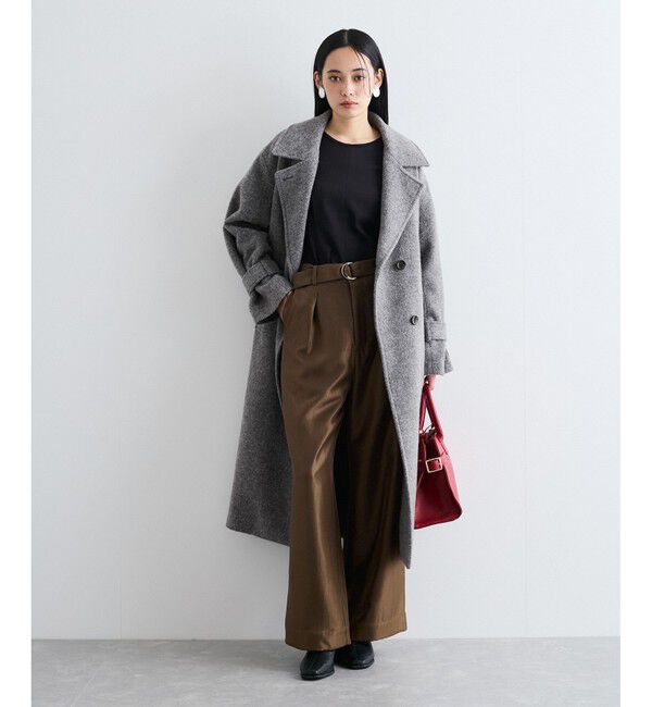 VIS「【洗える】タックボリュームスリーブカットソー」|Tシャツ・カットソー|