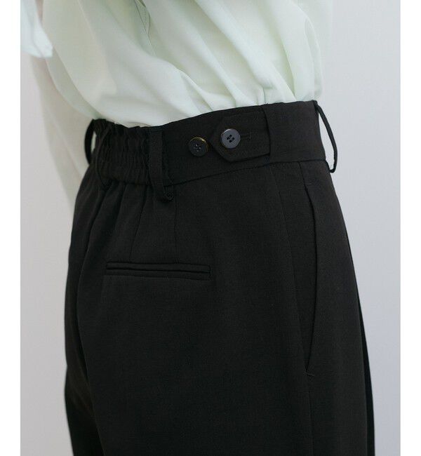 VIS「【美easy】ワンタックワイドスラックスパンツ/洗える」|スラックス|