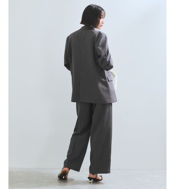 VIS「【美easy】ワンタックワイドスラックスパンツ/洗える」|スラックス|