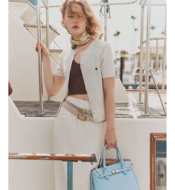 VIS「【POLO BCS】VIS別注ハーフスリーブミニケーブルカーディガン」|カーディガン|