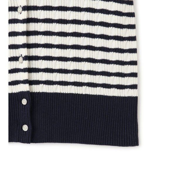 VIS「【POLO BCS】VIS別注ハーフスリーブミニケーブルカーディガン」|カーディガン|