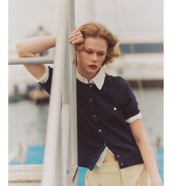 VIS「【POLO BCS】VIS別注ハーフスリーブミニケーブルカーディガン」|カーディガン|