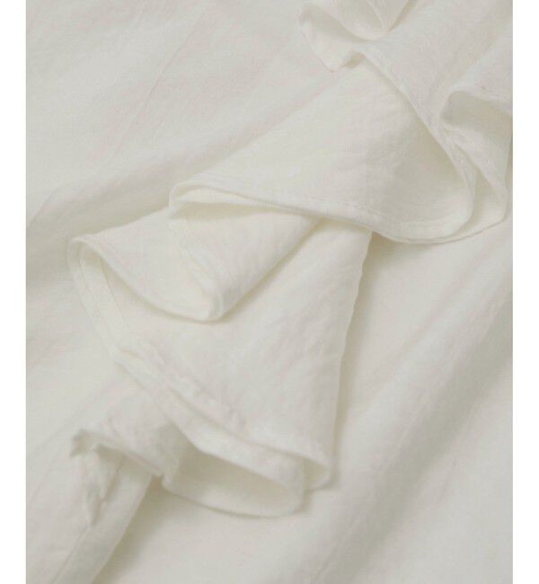 VIS「【WEB限定】ラッフルフリルフレンチスリーブブラウス」|シャツ・ブラウス|