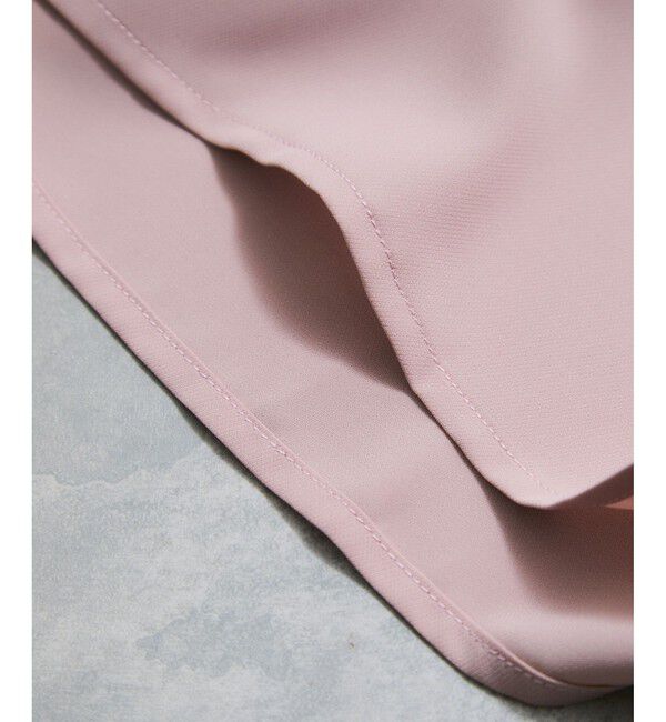 VIS「【WEB限定】ドットフリルネックブラウス/通勤対応」|シャツ・ブラウス|